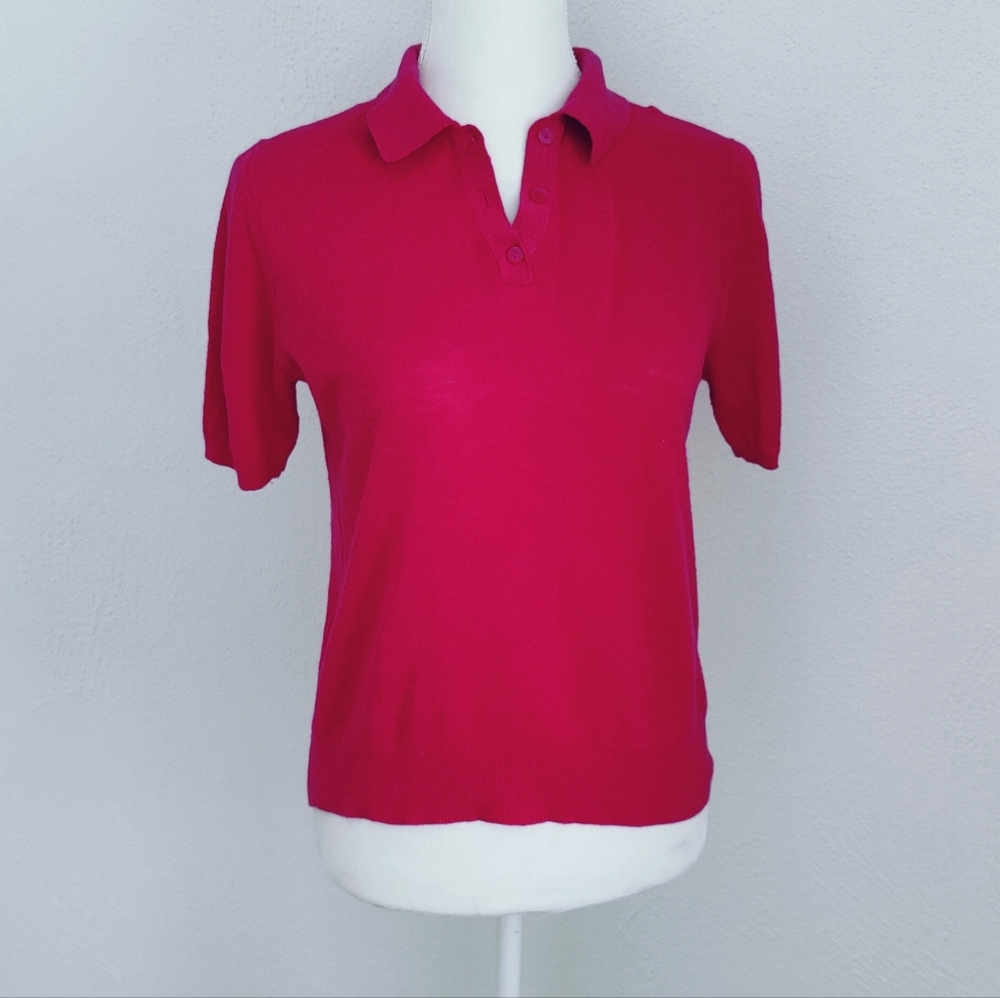 Banana Republic Linen Blend Polo Shirt